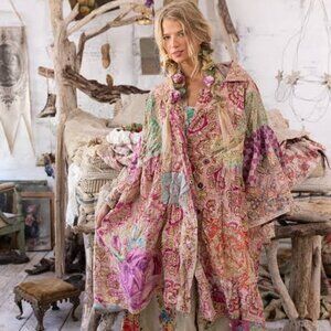 NWOT Magnolia Pearl Ysa Double Breasted Coat Jacket 1161 Himalayan Sea